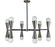 Equinox 12 Light Chandelier in Brushed Nickel with Matte Black Accents (8|3036 BN/MBLACK)