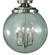 Moderne Four Light Flush / Semi-Flush Mount in Polished Silver (8|1058 PS)