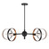 Monocle Six Light Chandelier in Black and Gold (112|7120-05-42)