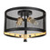 Takoma Two Light Flush Mount in Black and Soft Gold (112|7119-02-62)