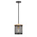 Takoma One Light Mini Pendant in Black and Soft Gold (112|7119-01-62)