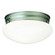 Two Light Mushroom Ceiling in Brushed Nickel (112|6003-02-55)