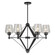 Chalice Six Light Chandelier in Black (112|2743-06-04)