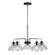 Della Five Light Chandelier in Black and Brushed Nickel (112|2734-05-40)