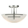 Family Number 262 Brushed Nickel Two Light Semi Flush Mount in Brushed Nickel (112|2231-02-55)