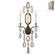 Encased Gems Three Light Wall Sconce in Silver (48|726950-3ST)