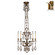 Encased Gems Five Light Chandelier in Gold (48|719540-3ST)