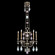 Encased Gems Five Light Chandelier in Silver (48|719440-1ST) Encased Gems Five Light Chandelier in Silver (48|719440-1ST)