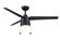 PC/DC L 52''Ceiling Fan in Black (26|FPD7619BLW)