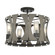 Pennino LED Semi Flush Mount in Matte Black W/ Grey Wood (40|38162-015)