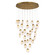 Paget LED Chandelier in Gold (40|37193-010)