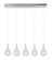 Larmes Five Light Pendant in Polished Chrome (86|E23115-18)