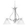 Prestige Three Light Chandelier in Brushed Nickel (45|SL863378)