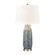Bynum One Light Table Lamp in Etched Navy, White, Satin Nickel (45|S0019-8035)