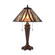 Foursquare Two Light Table Lamp in Tiffany Bronze (45|D4085)