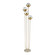 Haute Floreal Four Light Floor Lamp in Gold (45|D3377)