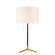 Clubhouse Two Light Table Lamp in Matte Black (45|D3120WHT)