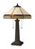 Stone Filigree Two Light Table Lamp in Tiffany Bronze (45|D1858)