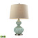 Smoked Glass LED Table Lamp in Light Green (45|D141-LED)