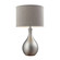 Hammered Chrome One Light Table Lamp in Chrome (45|D124)