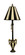 Carnival Stripe One Light Table Lamp in Antique Black (45|91-234)