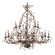 Circeo 15 Light Chandelier in Deep Rust (45|8056/10+5)