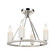 White Stone Four Light Semi Flush Mount in Polished Nickel (45|69345/4)