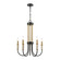 Glendon Five Light Chandelier in Matte Black (45|46345/5)