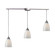 Arco Baleno Three Light Pendant in Satin Nickel (45|416-3L-WS)