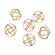 Kule Orb - Set of 6 in Gold (45|351-10174/S6)