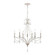French Parlor Six Light Chandelier in Vintage White (45|33476/6)