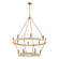 Abaca 14 Light Chandelier in Satin Brass (45|32418/8+6)