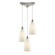 Vesta Three Light Pendant in Satin Nickel (45|2580/3)