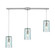 Diamond Pleat Three Light Pendant in Satin Nickel (45|21194/3L)