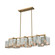 Compartir Ten Light Linear Chandelier in Satin Brass (45|21114/10)