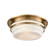 Riley Three Light Flush Mount in Satin Brass (45|16094/3)