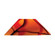 Refraction Glass Shade in Orange (45|1477JASGLASS)