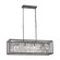 Nadina Four Light Linear Chandelier in Silverdust Iron (45|14341/4)