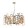 Gridlock Six Light Chandelier in Matte Gold (45|12305/6)