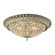 Andalusia Four Light Flush Mount in Aged Silver (45|11694/4)