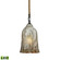 Hand Formed Glass LED Mini Pendant in Oil Rubbed Bronze (45|10641/1-LED)