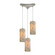 Capri Three Light Pendant in Satin Nickel (45|10442/3)