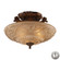 Restoration Three Light Semi Flush Mount in Golden Bronze (45|08101-AGB-LA)