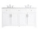 moore Double Bathroom Vanity in White (173|VF17060DWH)