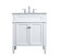 Park Avenue Single Bathroom Vanity in White (173|VF12530WH)