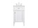 Park Avenue Single Bathroom Vanity in White (173|VF12521WH)