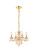 Rococo Four Light Pendant in Golden Shadow (173|V7804D15GS-GS/RC)