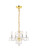 Rococo Four Light Pendant in Gold (173|V7804D15G/RC)