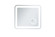 Lux LED Mirror in Glossy White (173|MRE52730)