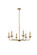 Cohen Six Light Pendant in Brass (173|LD812D30BR)
